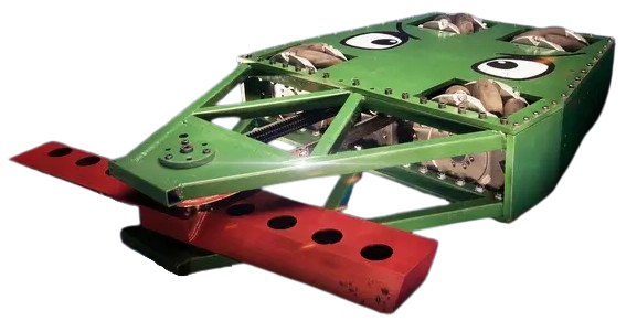 Competitor "Angry Frog" at Clash Bots