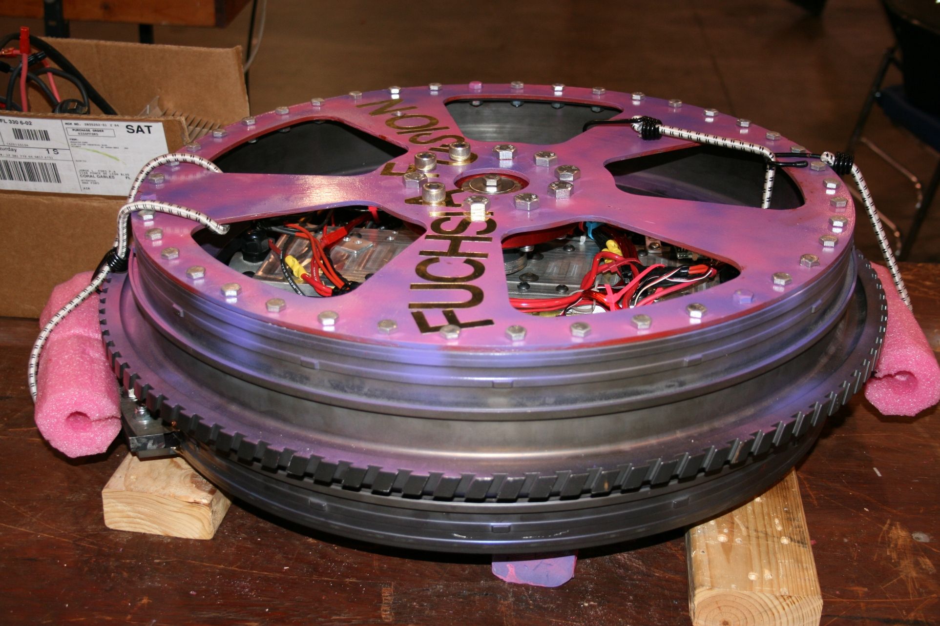 Competitor "Fuchsia Fusion" at BattleBots 2009