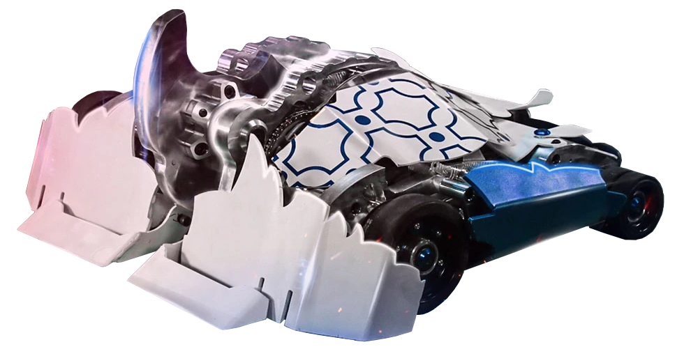 Competitor "Rhino" at King of Bots Season 2 (Select Fights Only)