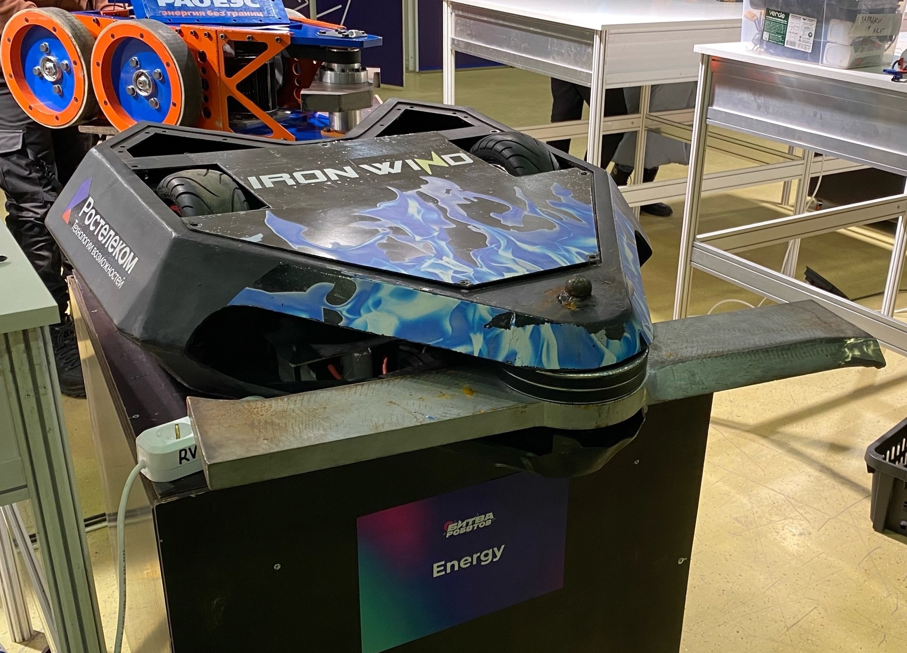 Competitor "Iron Wind" at Bitva Robotov 2023 Final