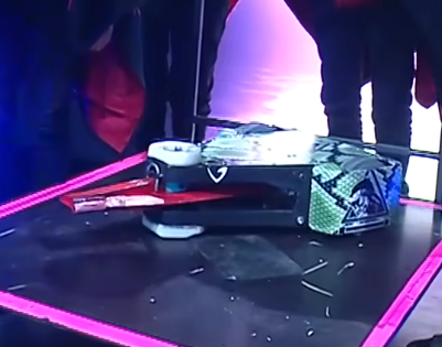 Competitor "I.W.I.A.S." at Bitva Robotov Super Final @ Games of the Future