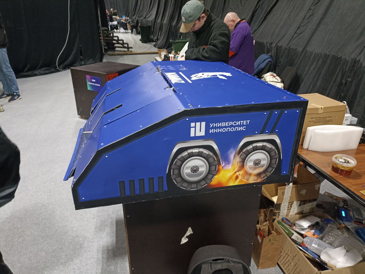 Competitor "Kamaz" at Bitva Robotov 2023 Qualifier B